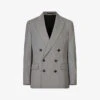 AllSaints Anori Double-breasted Wool-blend Blazer -Selfidges Launches R04094078 LIGHTGREY M