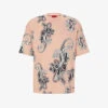 Hugo Paisley-print Oversized Cotton T-shirt