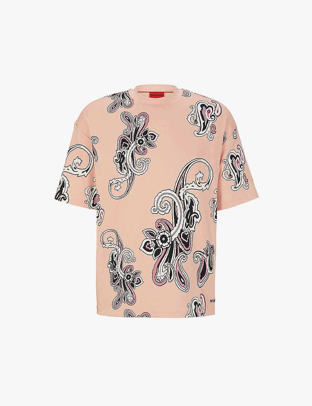 Hugo Paisley-print Oversized Cotton T-shirt 3 Hugo Paisley-print Oversized Cotton T-shirt
