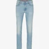 Hugo Logo-patch Extra Slim-fit Stretch-denim Jeans