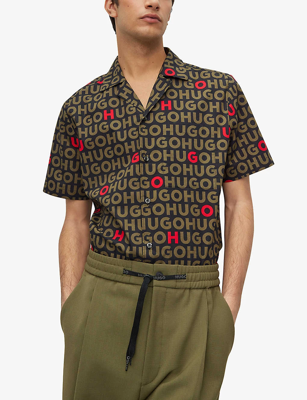 Hugo Logo-print Relaxed-fit Cotton Shirt 7 Hugo Logo-print Relaxed-fit Cotton Shirt - Image 5