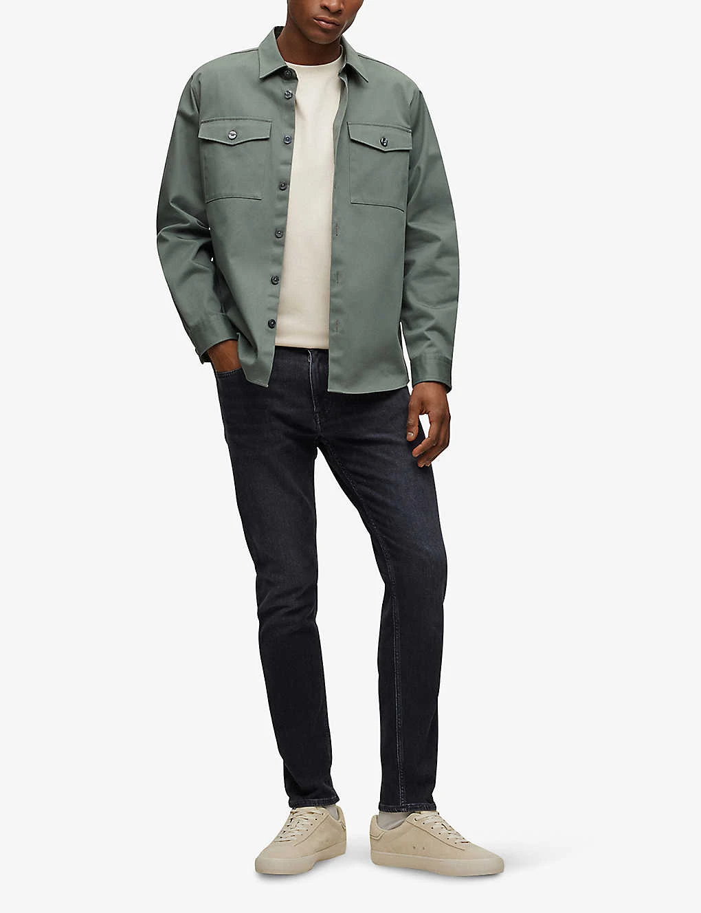 Boss Washed Slim-fit Straight-leg Stretch-denim Jeans 4 Boss Washed Slim-fit Straight-leg Stretch-denim Jeans - Image 2