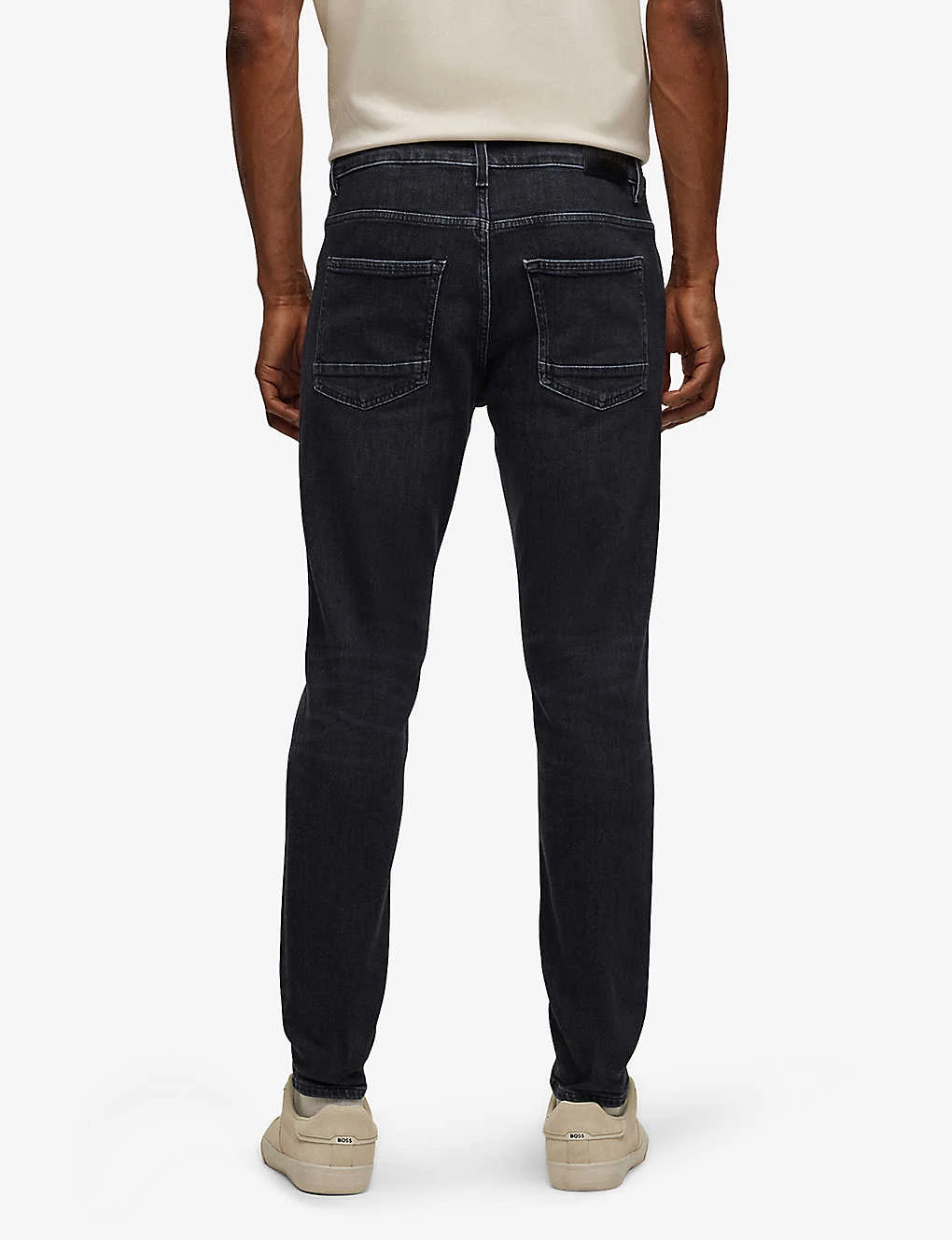 Boss Washed Slim-fit Straight-leg Stretch-denim Jeans 6 Boss Washed Slim-fit Straight-leg Stretch-denim Jeans - Image 4