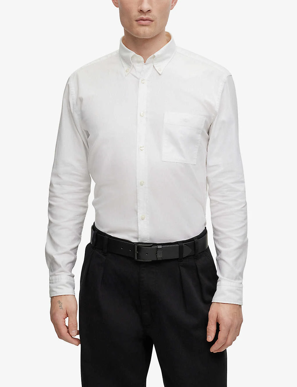Boss Button-down Collar Slim-fit Oxford-cotton Shirt 5 Boss Button-down Collar Slim-fit Oxford-cotton Shirt - Image 3