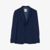 Sandro Single-breasted Regular-fit Virgin-wool Suit Jacket -Selfidges Launches R04102273 BLEUS M