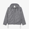 Sandro Cross Checked Hooded Shell Jacket -Selfidges Launches R04102499 BLEUS M