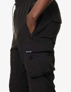 Represent 247 Multi-pocket Tapered Stretch-woven Trousers -Selfidges Launches R04103859 BLACK ALT04