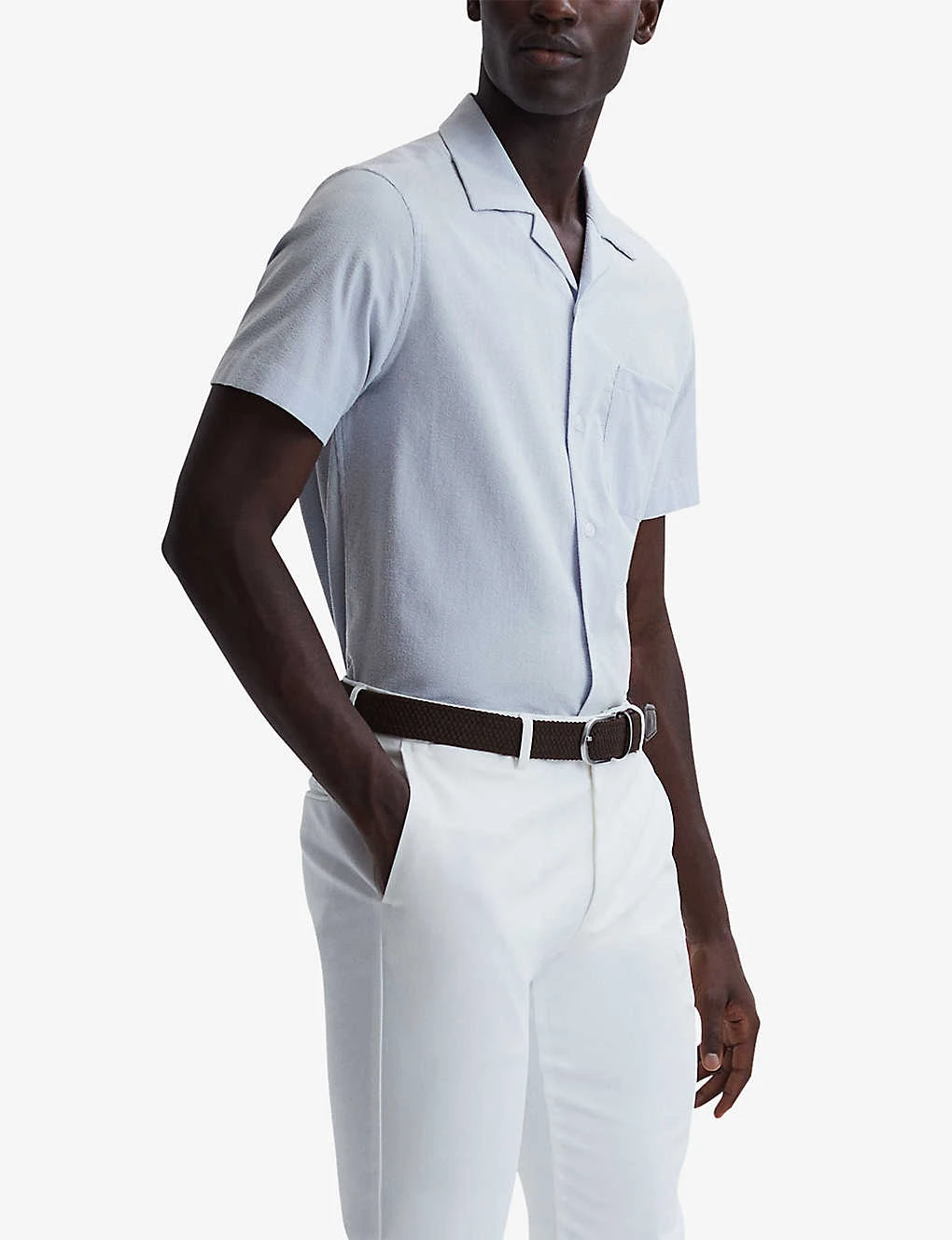 Reiss Saka Regular-fit Short-sleeve Cotton-blend Shirt 5 Reiss Saka Regular-fit Short-sleeve Cotton-blend Shirt - Image 3