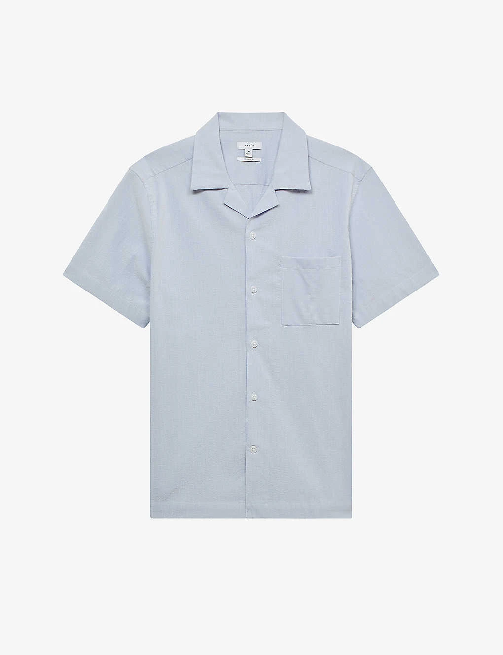Reiss Saka Regular-fit Short-sleeve Cotton-blend Shirt 3 Reiss Saka Regular-fit Short-sleeve Cotton-blend Shirt