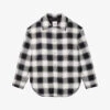 Sandro Quilted Check-print Cotton Jacket -Selfidges Launches R04110488 NOIRGRIS M