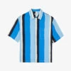 Sandro Striped Short-sleeved Woven Shirt -Selfidges Launches R04111155 BLEUS M