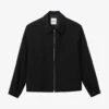 Sandro Dana Collared Zip-up Stretch-woven Jacket -Selfidges Launches R04111202 NOIRGRIS M