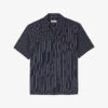 Sandro Vita Camp-collar Relaxed-fit Woven Shirt -Selfidges Launches R04111204 BLEUS M