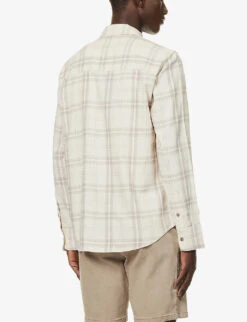 Paige Everett Checked Regular-fit Cotton-blend Shirt -Selfidges Launches R04111357 MISTYDAY ALT03