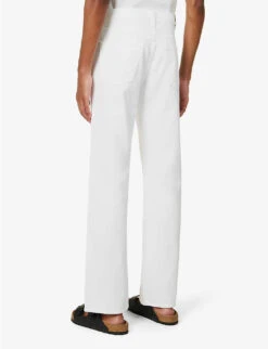 CITIZENS OF HUMANITY Hayden Archive Relaxed-fit Wide-leg Stretch-denim Jeans -Selfidges Launches R04111650 CHALK ALT03