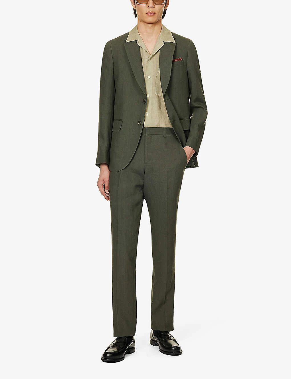 PAUL SMITH Single-breasted Regular-fit Linen Suit 4 PAUL SMITH Single-breasted Regular-fit Linen Suit - Image 2