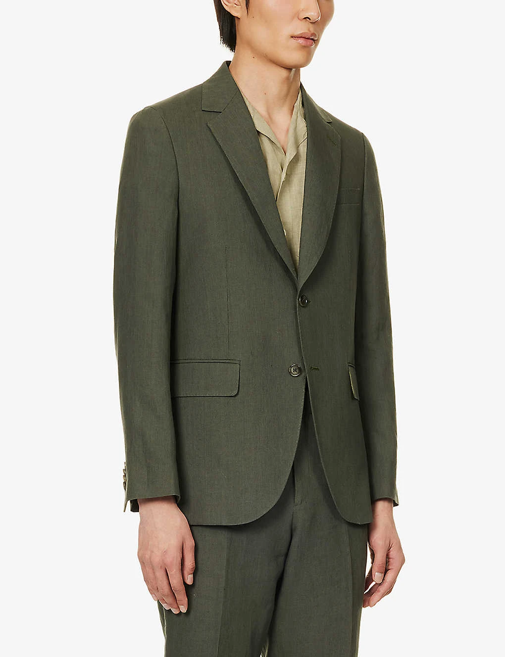 PAUL SMITH Single-breasted Regular-fit Linen Suit 5 PAUL SMITH Single-breasted Regular-fit Linen Suit - Image 3