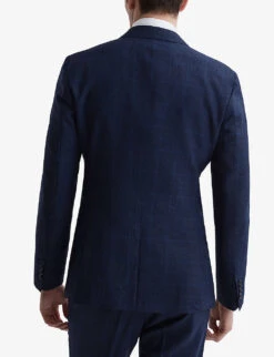 Reiss Royce Prince Of Wales-check Wool Blazer -Selfidges Launches R04116681 NAVY ALT03
