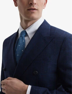 Reiss Royce Prince Of Wales-check Wool Blazer -Selfidges Launches R04116681 NAVY ALT04