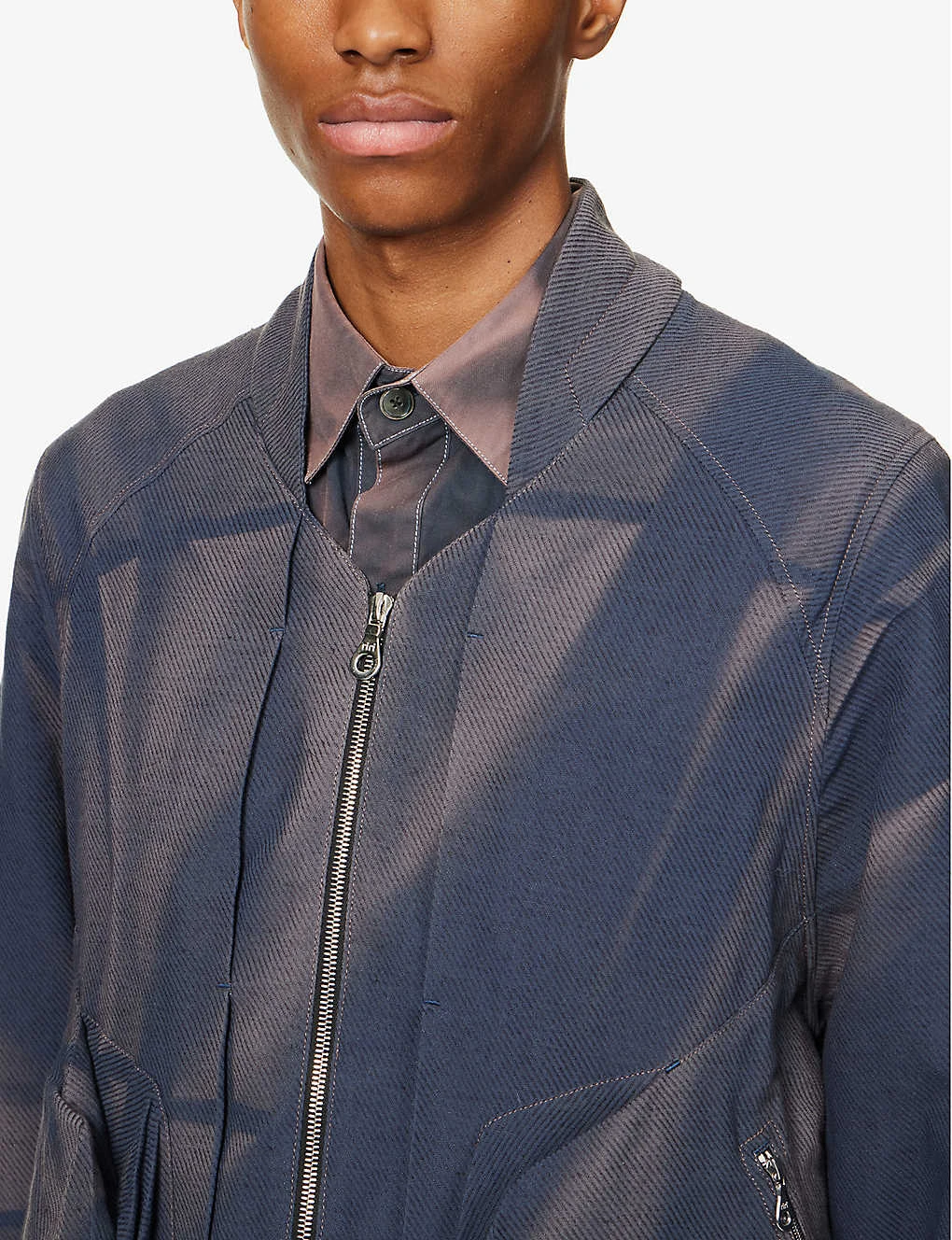 Sun-bleached Slip-pocketed Relaxed-fit Cotton And Linen-blend Hooded Jacket 7 Sun-bleached Slip-pocketed Relaxed-fit Cotton And Linen-blend Hooded Jacket - Image 5