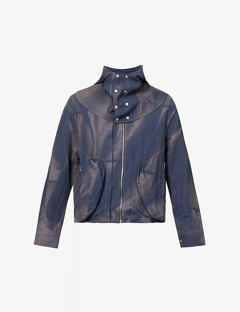 Sun-bleached Slip-pocketed Relaxed-fit Cotton And Linen-blend Hooded Jacket 3 Sun-bleached Slip-pocketed Relaxed-fit Cotton And Linen-blend Hooded Jacket