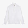 Ted Baker Kingwel Long-sleeved Linen And Cotton-blend Shirt -Selfidges Launches R04121885 WHITE M