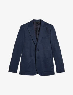 Ted Baker Single-breasted Slim-fit Cotton-jersey Blazer