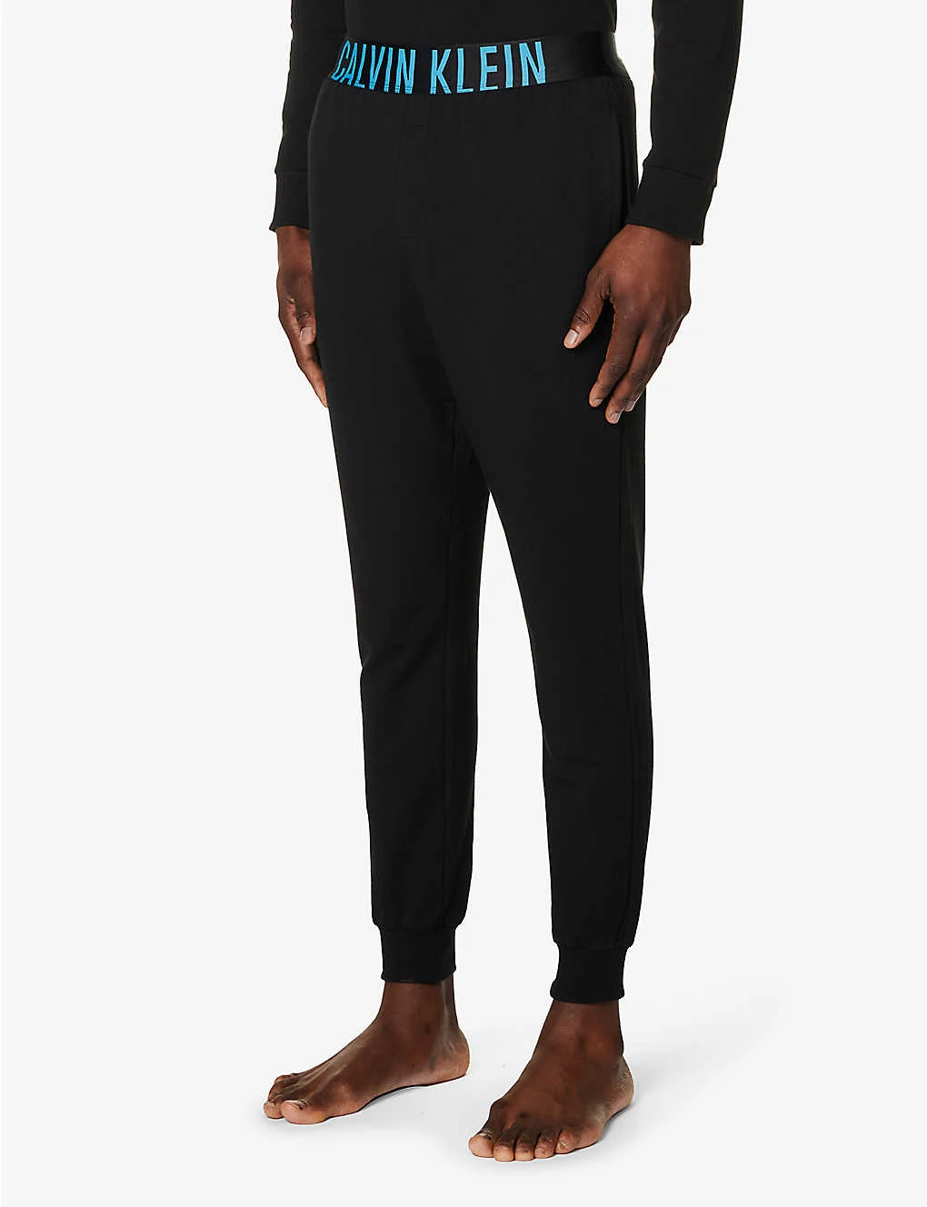 Calvin Klein Branded-waistband Tapered-leg Cotton-blend Jogging Bottoms 5 Calvin Klein Branded-waistband Tapered-leg Cotton-blend Jogging Bottoms - Image 3