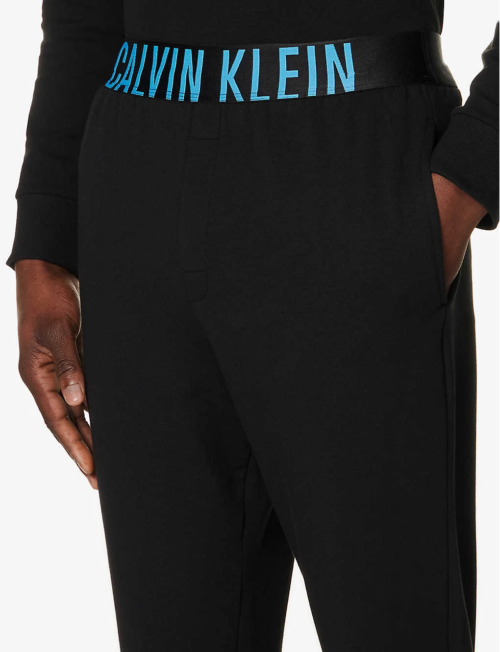 Calvin Klein Branded-waistband Tapered-leg Cotton-blend Jogging Bottoms 7 Calvin Klein Branded-waistband Tapered-leg Cotton-blend Jogging Bottoms - Image 5