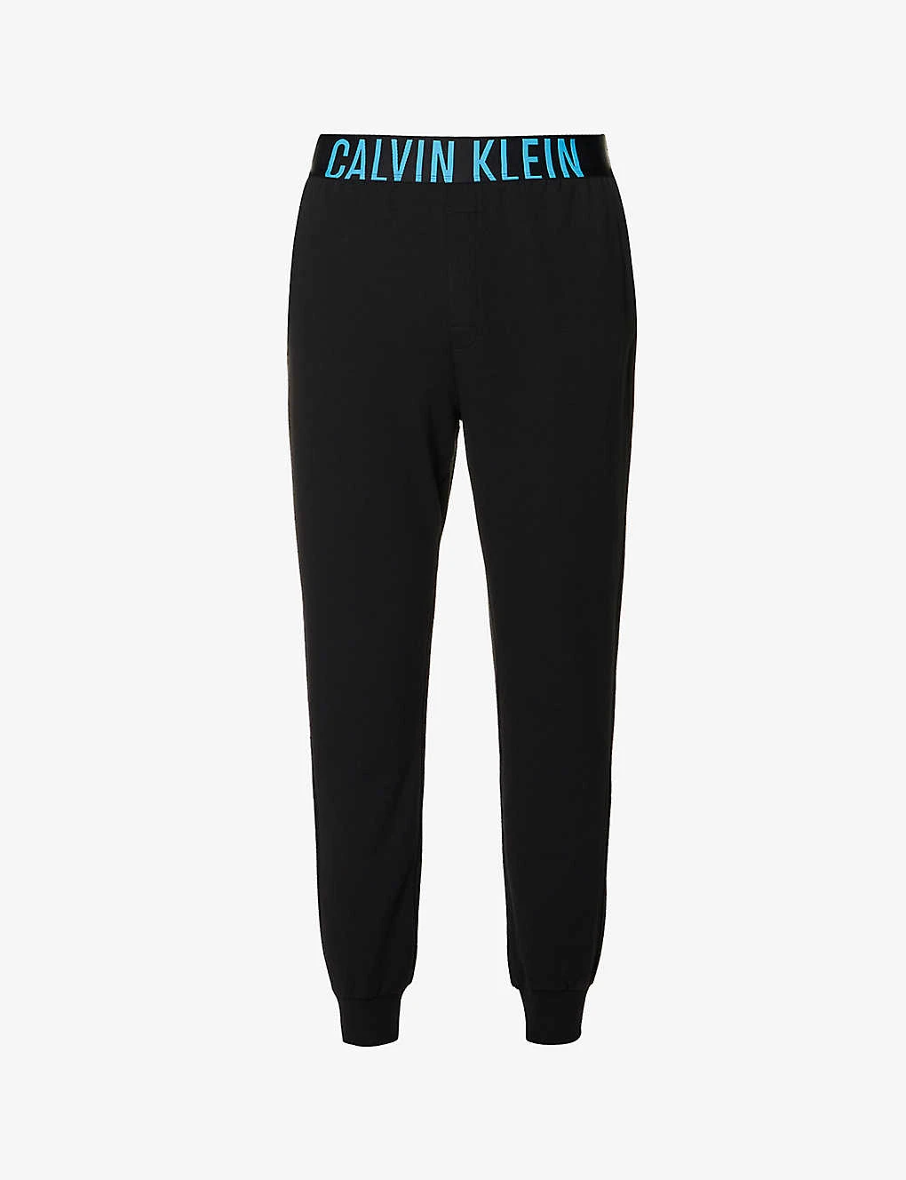 Calvin Klein Branded-waistband Tapered-leg Cotton-blend Jogging Bottoms 3 Calvin Klein Branded-waistband Tapered-leg Cotton-blend Jogging Bottoms