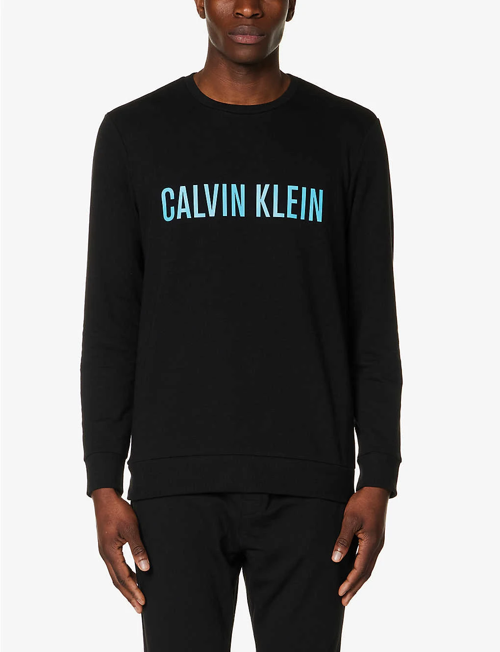 Calvin Klein Brand-print Relaxed-fit Cotton-blend Sweatshirt 5 Calvin Klein Brand-print Relaxed-fit Cotton-blend Sweatshirt - Image 3