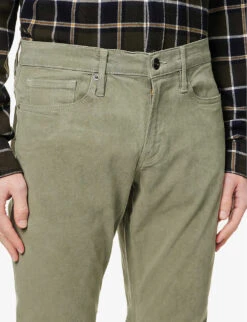 FRAME L’homme Slim-fit Straight-leg Stretch-woven Trousers 13 FRAME L’homme Slim-fit Straight-leg Stretch-woven Trousers -Selfidges Launches R04124661 WASHEDMILITARY ALT05