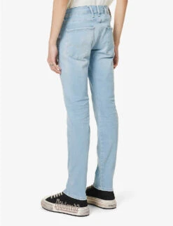 Replay Anbass Faded-wash Tapered Slim-fit Stretch-denim Jeans -Selfidges Launches R04125084 LIGHTBLUE ALT03
