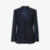 Reiss Dunn Checked Slim-fit Wool Blazer -Selfidges Launches R04125333 NAVY M