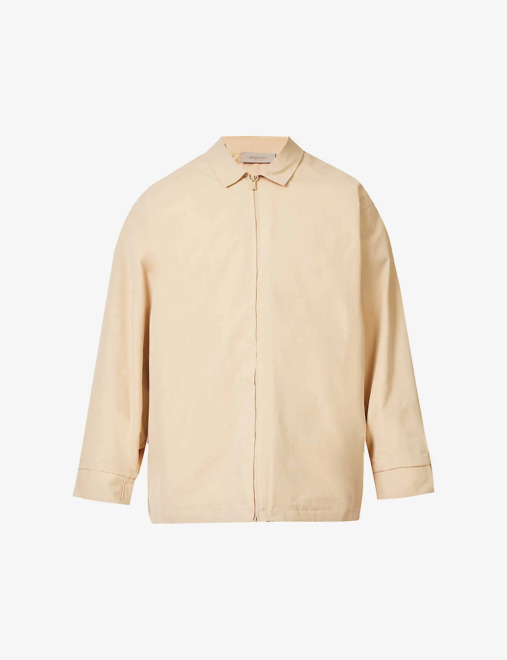ESSENTIALS Brand-patch Spread-collar Cotton-blend Jacket 3 ESSENTIALS Brand-patch Spread-collar Cotton-blend Jacket