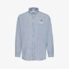 Chambray Logo-embellished Regular-fit Cotton Shirt -Selfidges Launches R04127079 BLUE M
