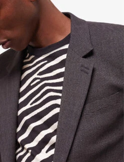 THE KOOPLES Notched-collar Single-breasted Stretch-wool Suit Jacket 11 THE KOOPLES Notched-collar Single-breasted Stretch-wool Suit Jacket -Selfidges Launches R04127919 BLA02 ALT04