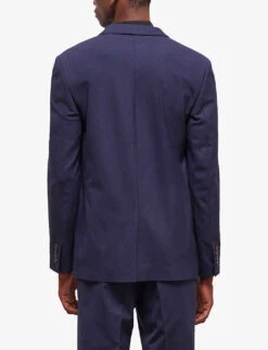 THE KOOPLES Houndstooth Single-breasted Stretch-wool Blazer -Selfidges Launches R04127921 BLA27 ALT03