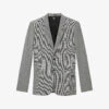 THE KOOPLES Houndstooth-motif Single-breasted Stretch-wool Suit Jacket -Selfidges Launches R04127922 ECR05 M