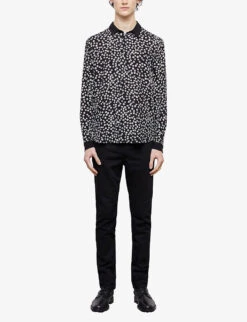 THE KOOPLES Abstract-print Contrast-collar Woven Shirt 9 THE KOOPLES Abstract-print Contrast-collar Woven Shirt -Selfidges Launches R04127924 BLA09 ALT02