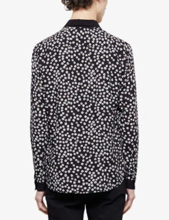 THE KOOPLES Abstract-print Contrast-collar Woven Shirt 10 THE KOOPLES Abstract-print Contrast-collar Woven Shirt -Selfidges Launches R04127924 BLA09 ALT03