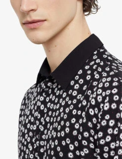 THE KOOPLES Abstract-print Contrast-collar Woven Shirt 11 THE KOOPLES Abstract-print Contrast-collar Woven Shirt -Selfidges Launches R04127924 BLA09 ALT04