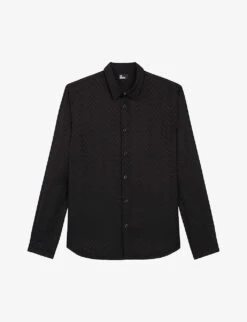 THE KOOPLES Chevron-print Woven Shirt