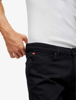 Hugo Slim-fit Mid-rise Stretch-cotton Jeans 11 Hugo Slim-fit Mid-rise Stretch-cotton Jeans -Selfidges Launches R04128668 BLACK ALT04