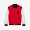 THE KOOPLES Logo-embroidered Colour-block Cotton Varsity Jacket -Selfidges Launches R04129071 RED21 M
