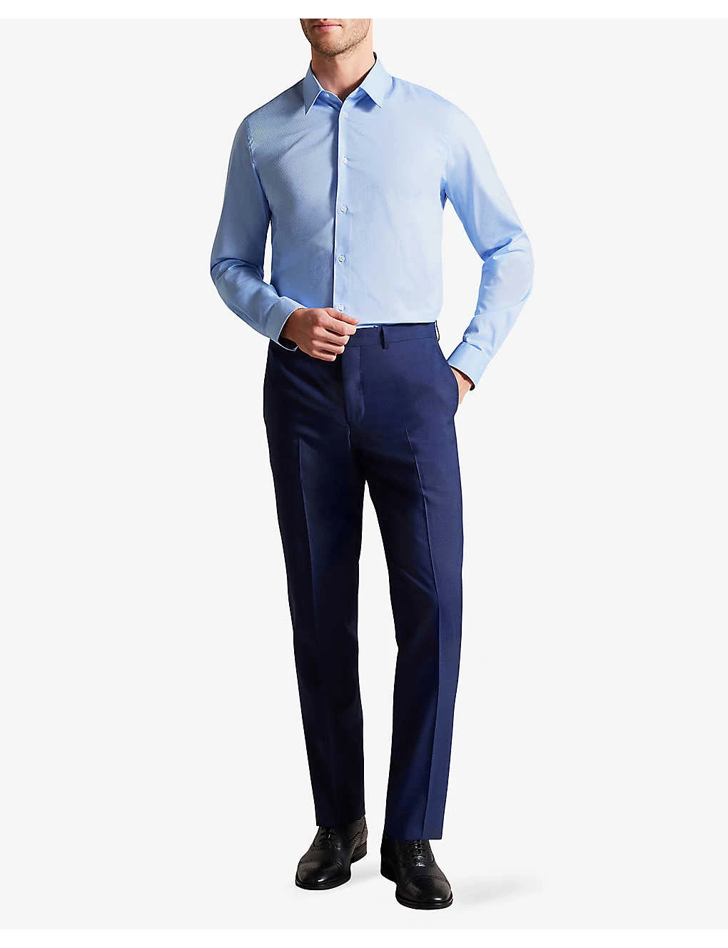 Ted Baker Newtss Long-sleeved Slim-fit Cotton Shirt 4 Ted Baker Newtss Long-sleeved Slim-fit Cotton Shirt - Image 2