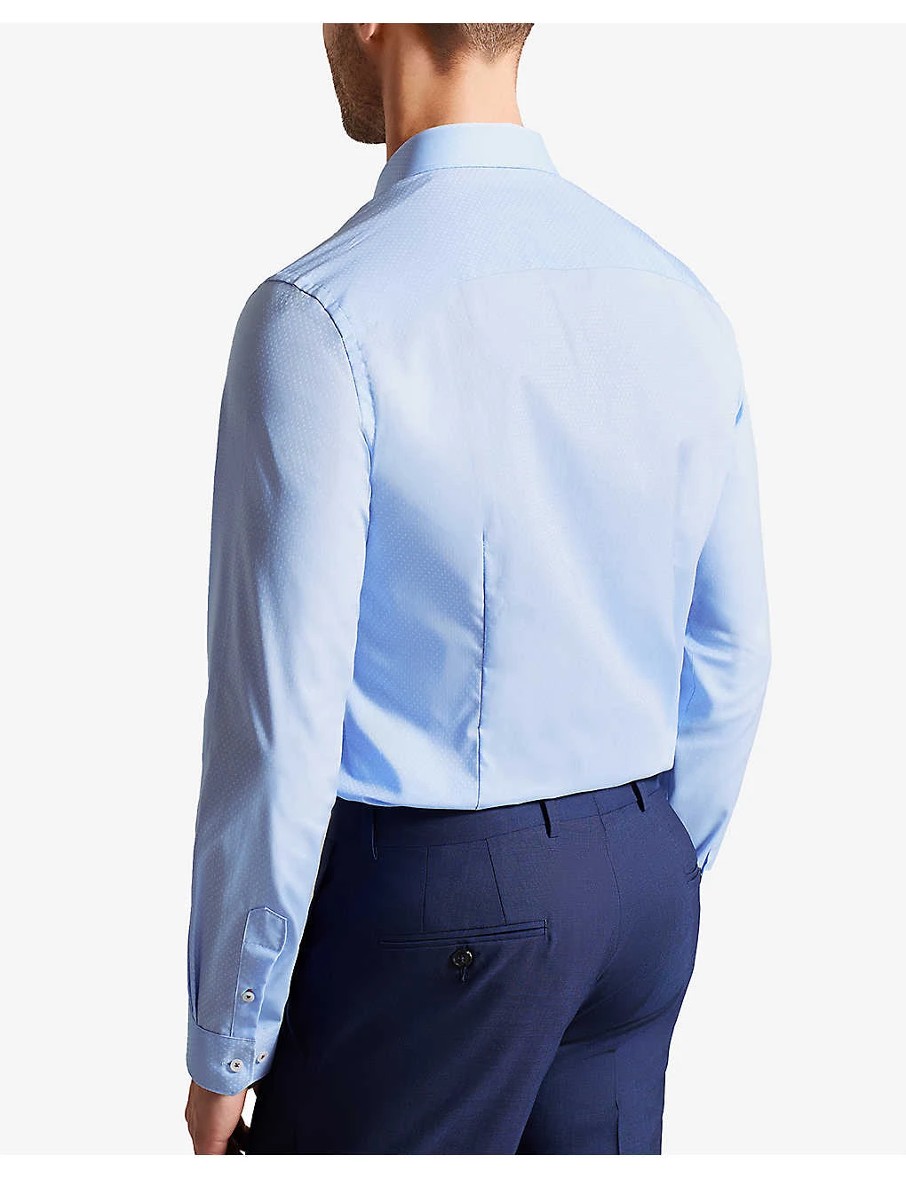 Ted Baker Newtss Long-sleeved Slim-fit Cotton Shirt 6 Ted Baker Newtss Long-sleeved Slim-fit Cotton Shirt - Image 4
