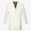 Yohji Yamamoto Single-breasted Relaxed-fit Linen And Ramie-blend Jacket -Selfidges Launches R04131767 IVORY M