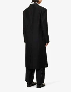 Yohji Yamamoto W-y Graphic-print Relaxed-fit Linen Jacket 12 Yohji Yamamoto W-y Graphic-print Relaxed-fit Linen Jacket -Selfidges Launches R04131770 BLACK ALT03