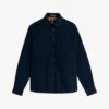 Ted Baker Almur Relaxed-fit Brushed Cotton-twill Overshirt -Selfidges Launches R04131827 NAVY M